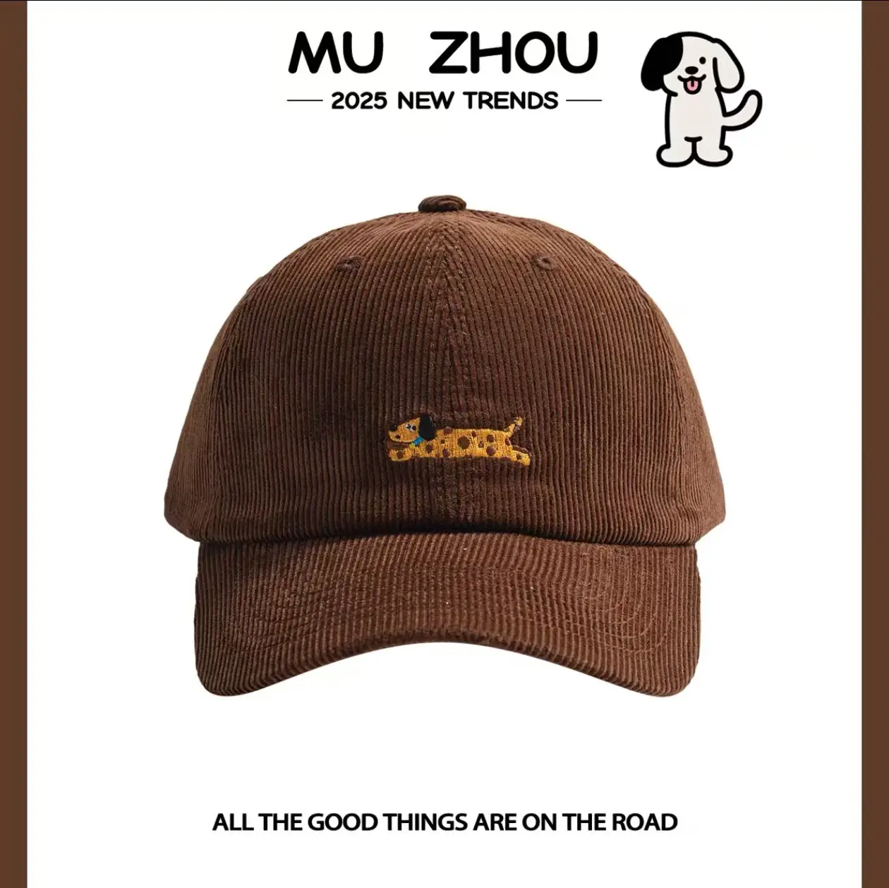 Brown Knitted Duckbill Cap for Men Women Autumn Winter - Image 4