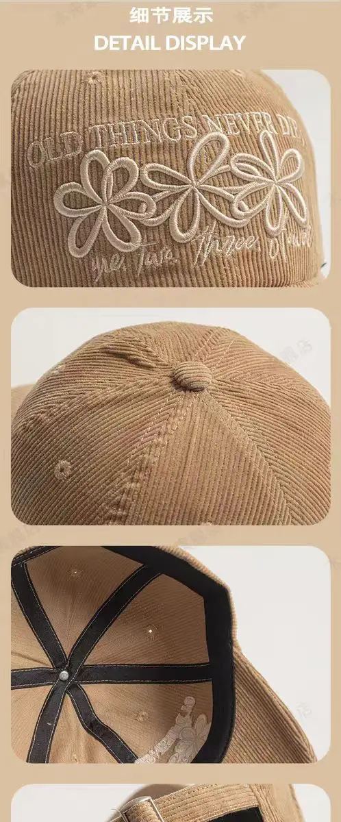 Women Korean Style Flower Cap Autumn Winter Warm — feature 3