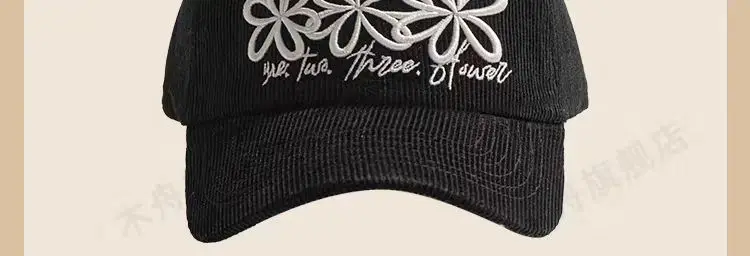 Women Korean Style Flower Cap Autumn Winter Warm — feature 5