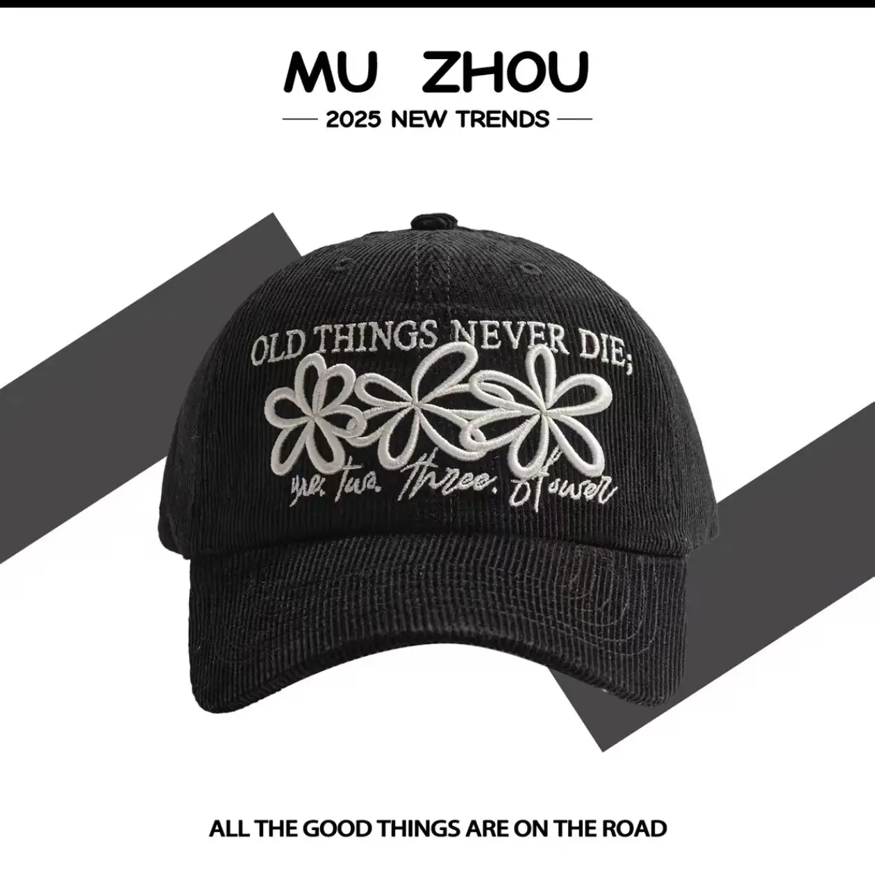 Women Korean Style Flower Cap Autumn Winter Warm