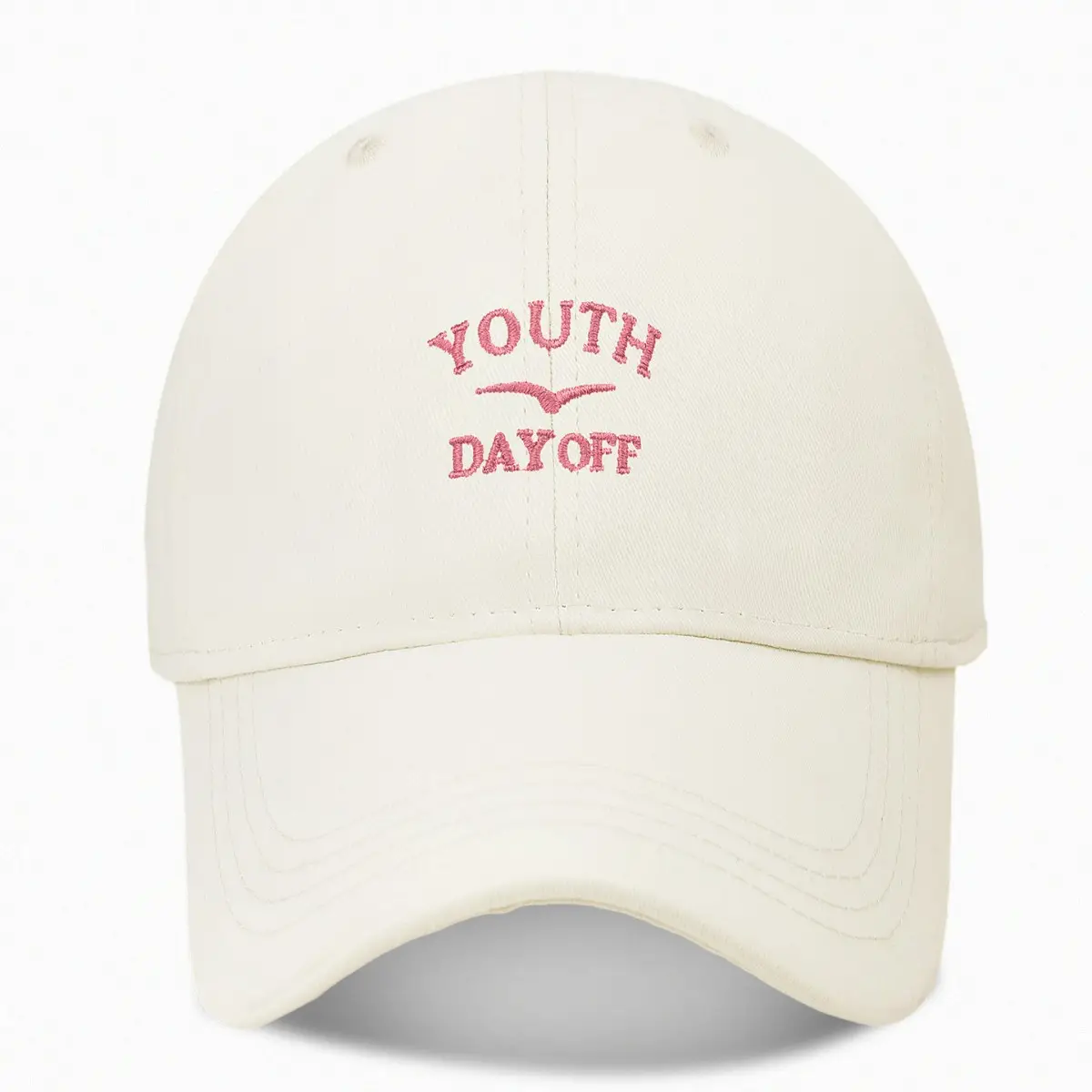 Women Letter Embroidered Baseball Cap Large Wide Brim Duckbill - Image 12