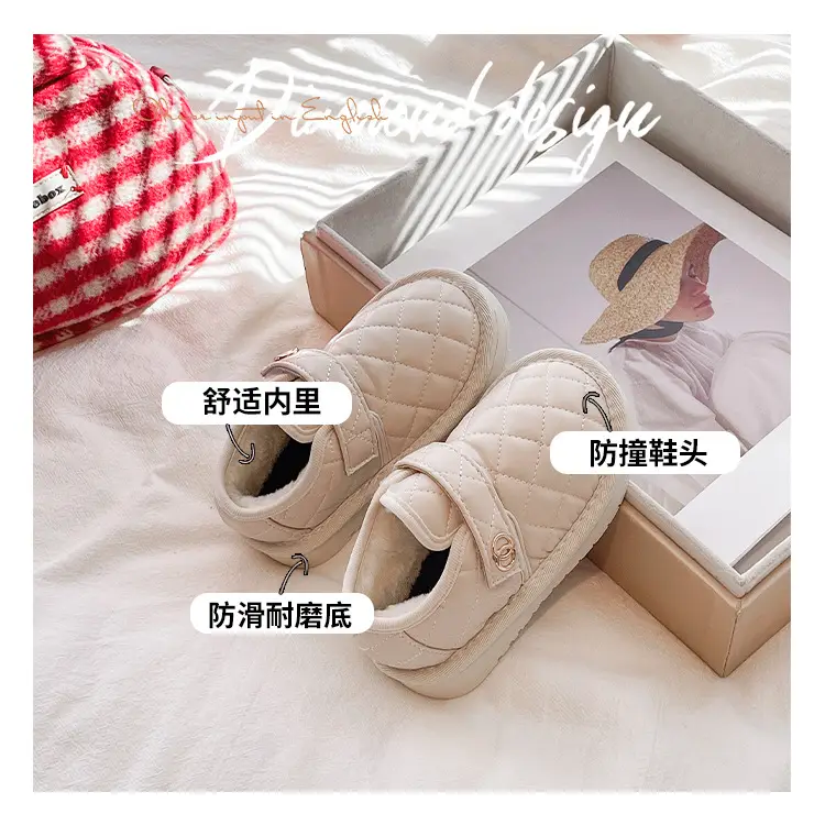 Baby Cotton Shoes Men's Warm Baby Toddler Shoes Soft Sole One-Year-Old Girl's Snow Boots Non-Slip Waterproof Autumn and Winter Style — feature 4