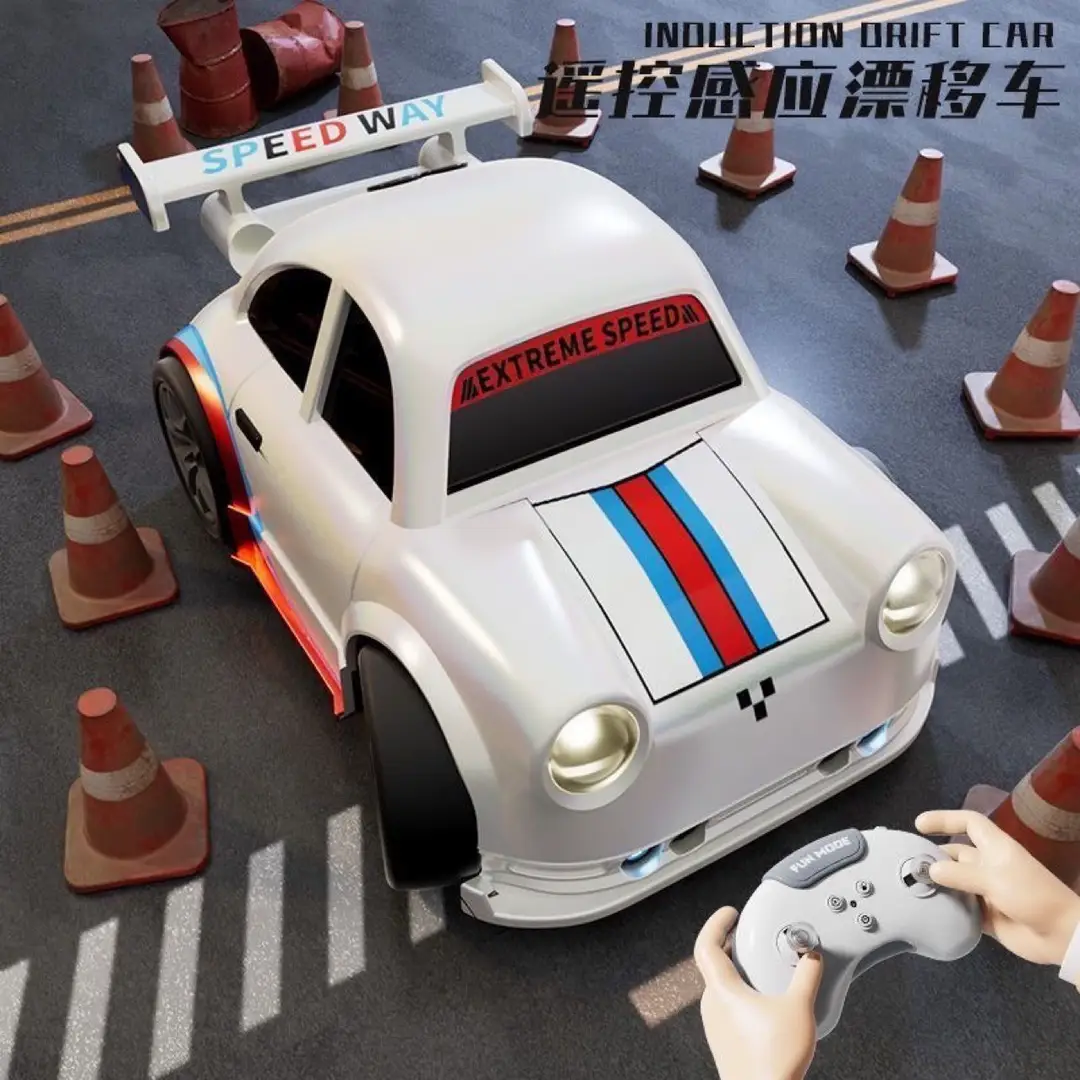 Cross-Border Children's Escape Drift Mini Remote Control Car Sensor Follow-Up Sports Car Dual-Mode Cartoon Car Wholesale