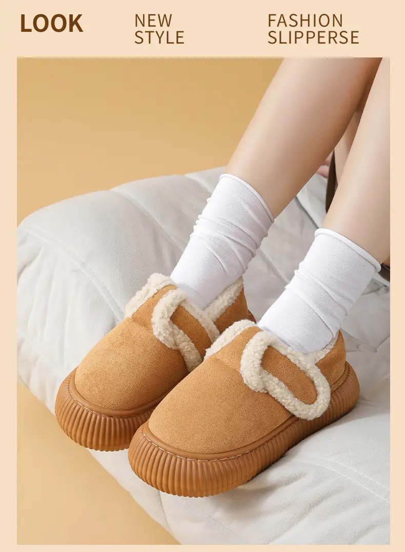 Women's Black Wool Slipper with Fleece Lining — feature 17
