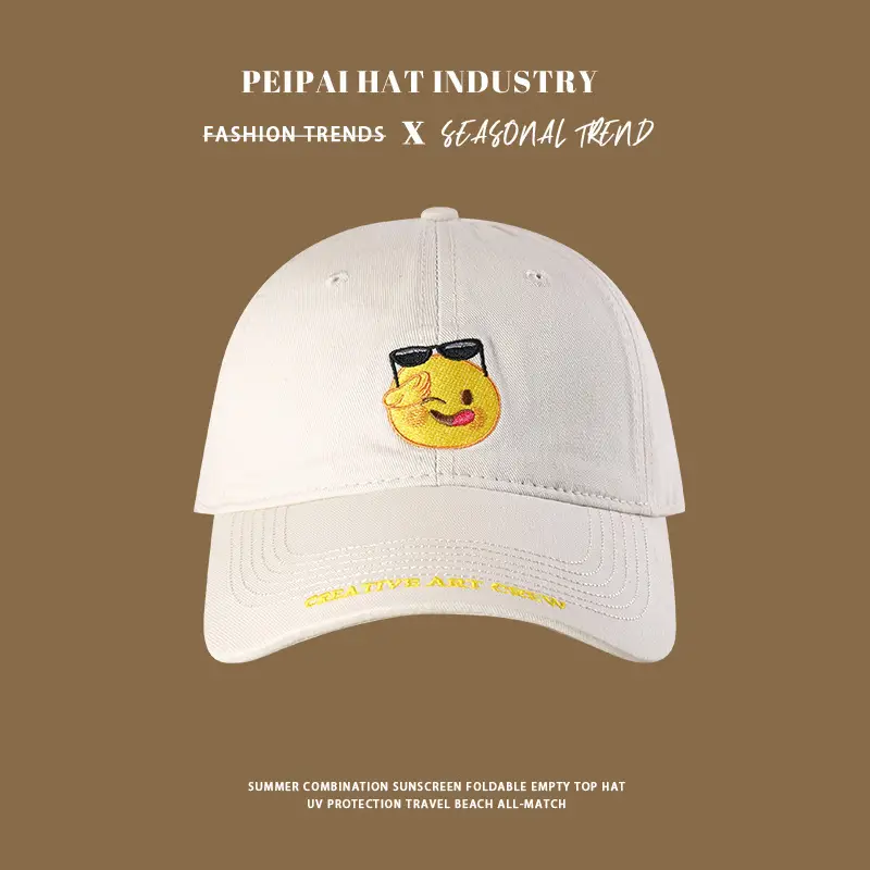 2025 Women's Smiling Face Embroidered Baseball Cap — feature 9