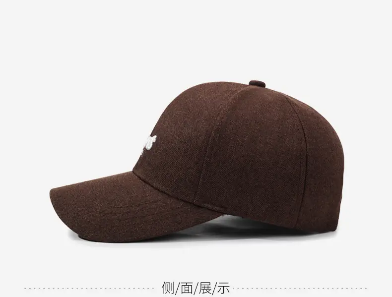 Women Hard-Top Baseball Cap with Deep Duckbill Design Brown — feature 11