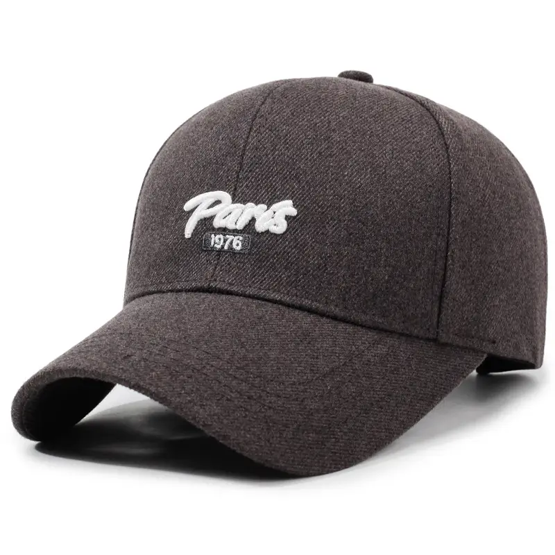 Women Hard-Top Baseball Cap with Deep Duckbill Design Brown - Image 2