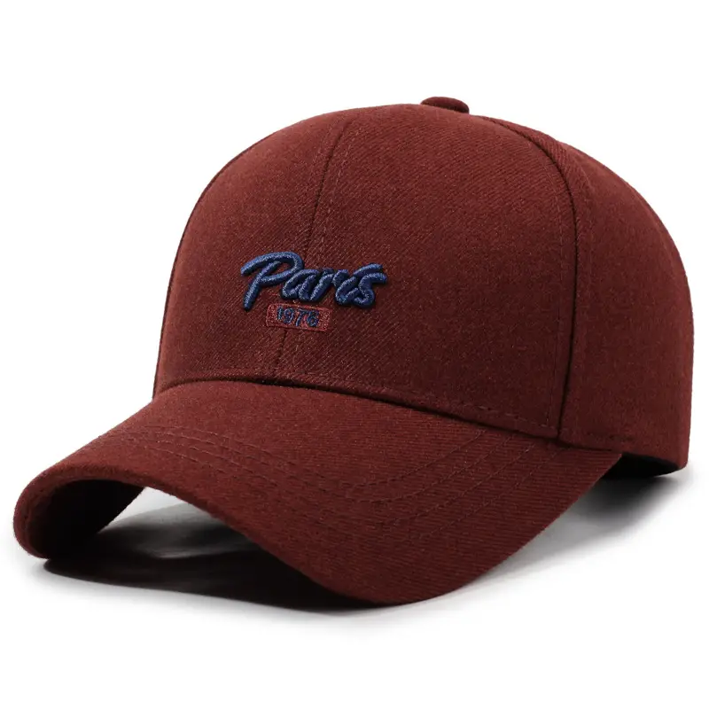 Women Hard-Top Baseball Cap with Deep Duckbill Design Brown - Image 3