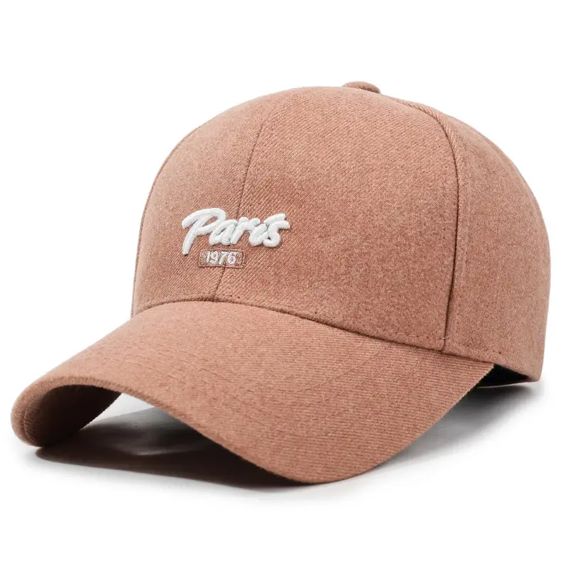 Women Hard-Top Baseball Cap with Deep Duckbill Design Brown - Image 6