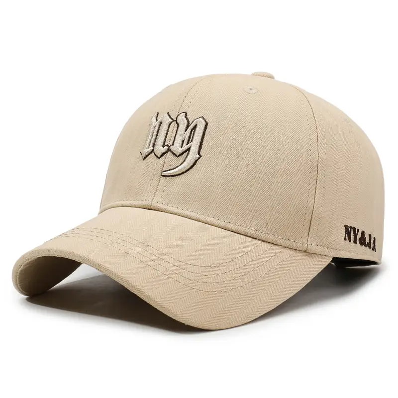 Men's Grey Embroidered Baseball Cap with Three-Layer Design - Image 6