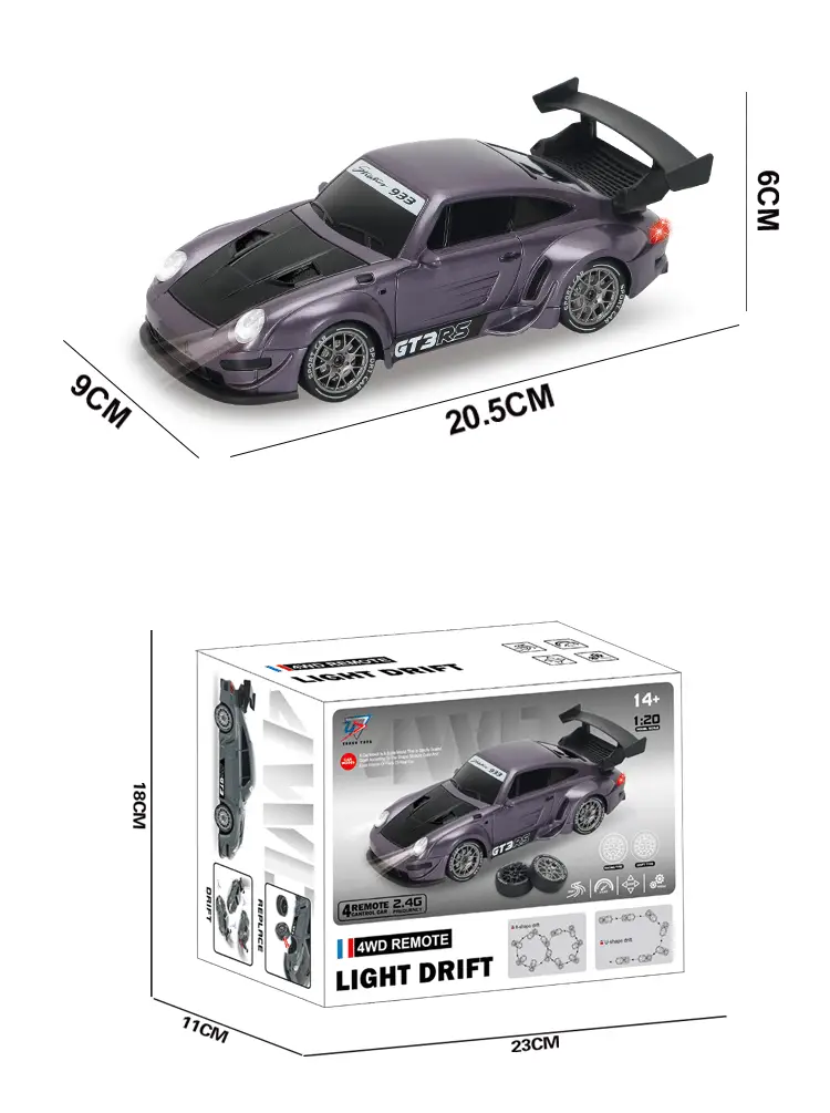 Rc Professional Variable Speed Four-Wheel Drive Drift Remote Control Car for Kidsren and Boys Artificial Charging Remote Control Racing Model Toy Car — feature 10