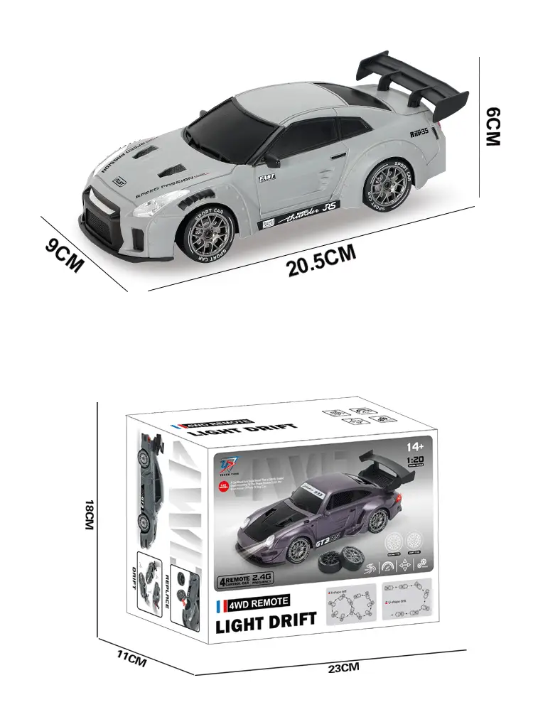 Rc Professional Variable Speed Four-Wheel Drive Drift Remote Control Car for Kidsren and Boys Artificial Charging Remote Control Racing Model Toy Car — feature 11