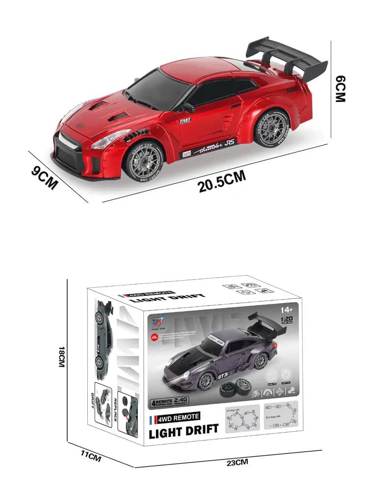 Rc Professional Variable Speed Four-Wheel Drive Drift Remote Control Car for Kidsren and Boys Artificial Charging Remote Control Racing Model Toy Car — feature 12