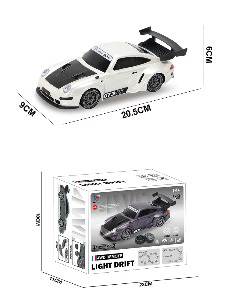 Rc Professional Variable Speed Four-Wheel Drive Drift Remote Control Car for Kidsren and Boys Artificial Charging Remote Control Racing Model Toy Car — feature 8