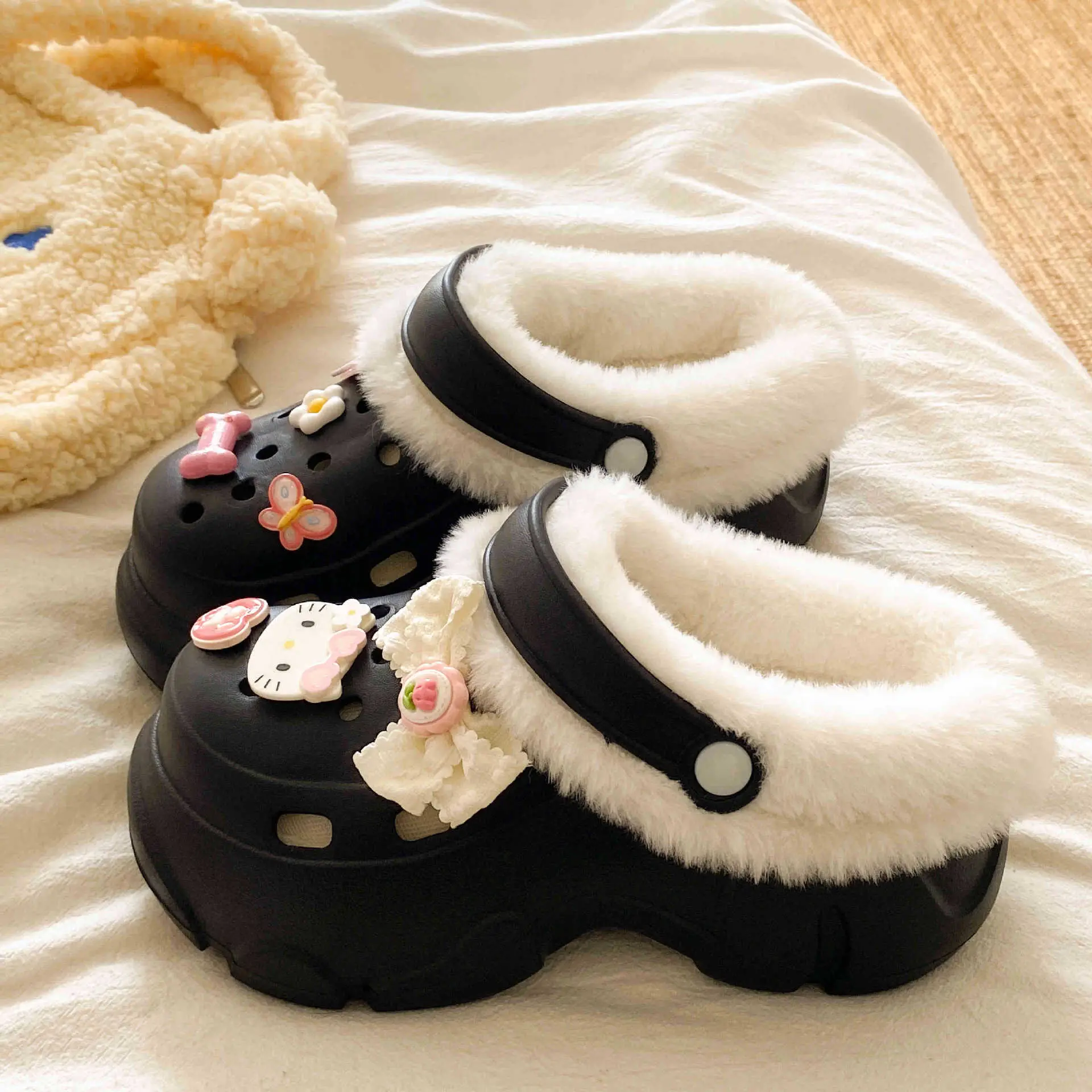 Winter Warm Korean Style Fleece Lined Shoes