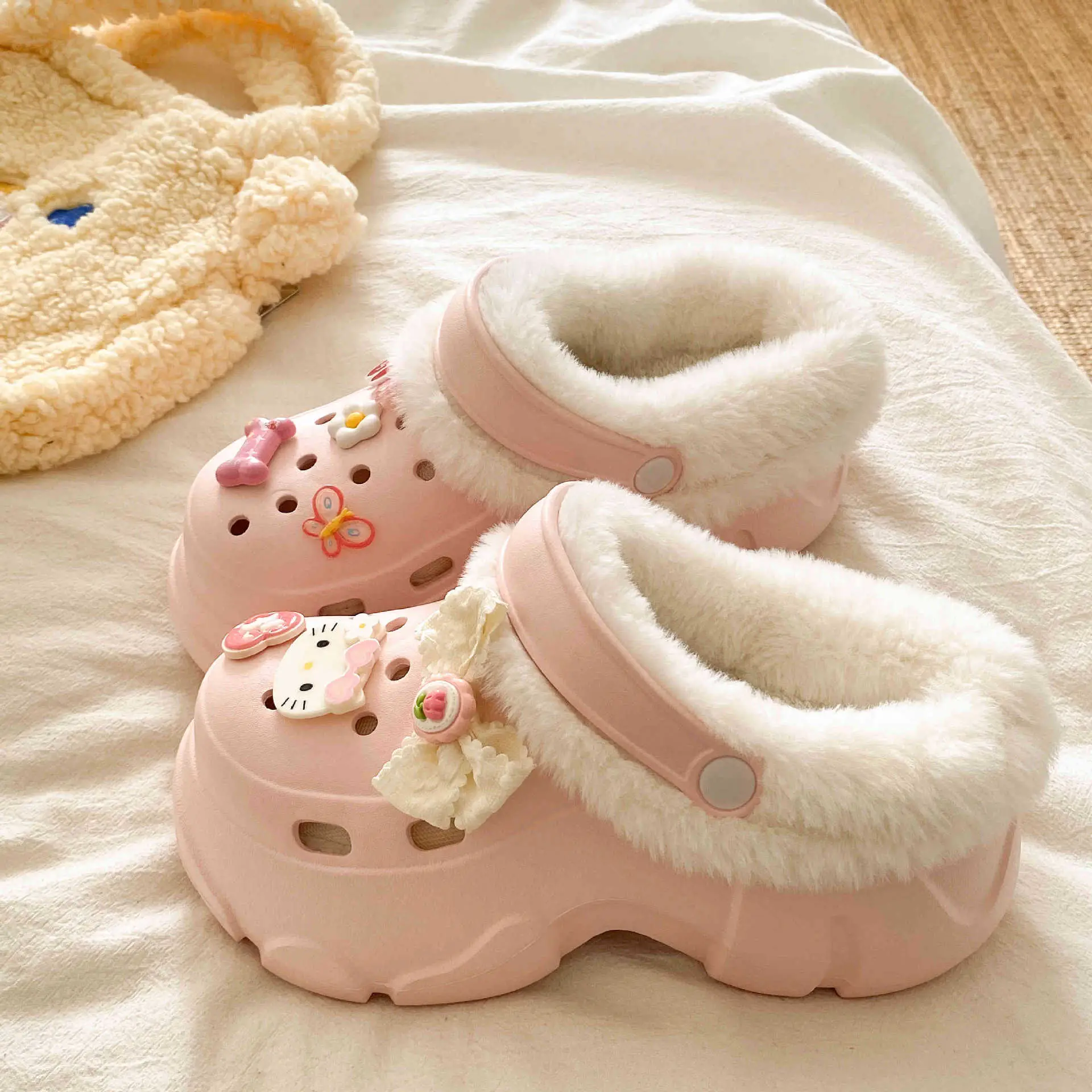 Winter Warm Korean Style Fleece Lined Shoes