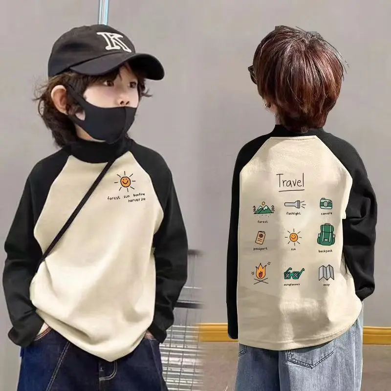 Boys Thermal Layer Shirt 2025 Autumn Winter Long Sleeve T-Shirt - Image 5