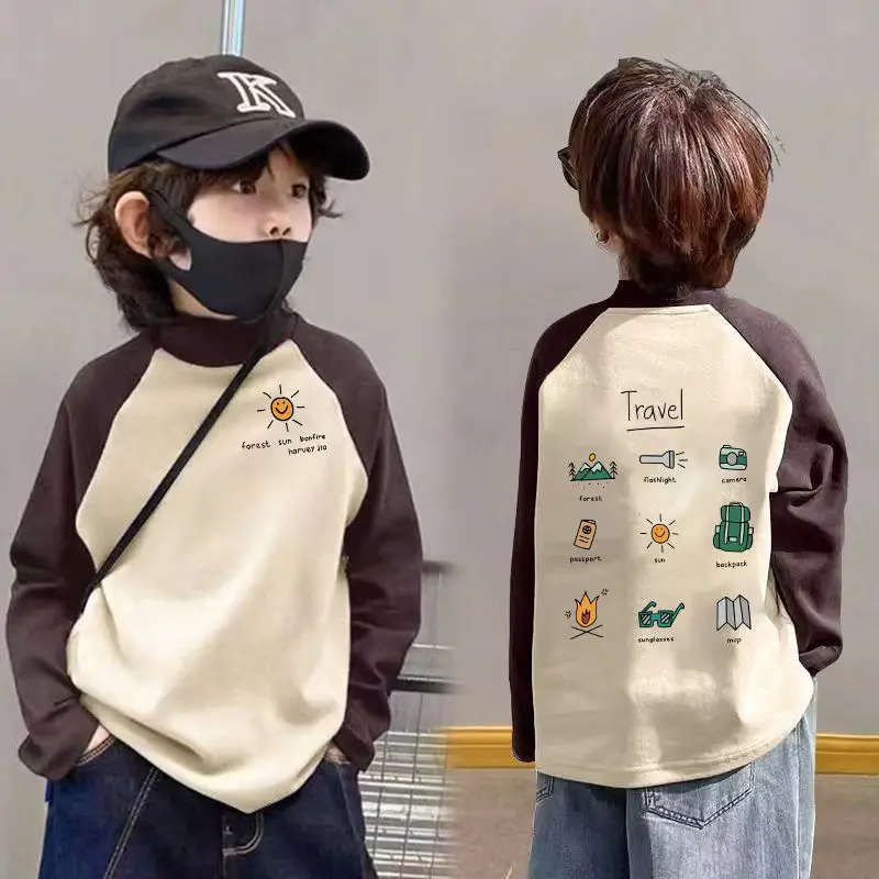 Boys Thermal Layer Shirt 2025 Autumn Winter Long Sleeve T-Shirt - Image 7