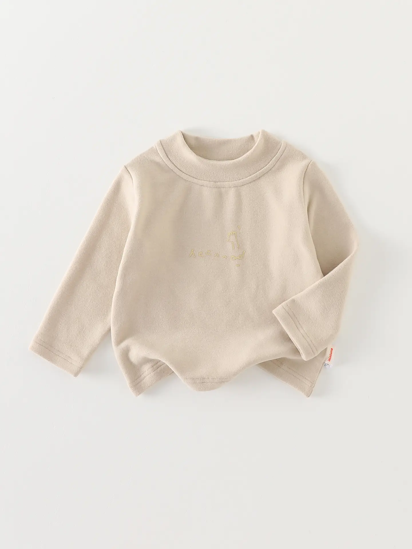 Baby Velvet Turtleneck Shirt Winter Baby Girl Top - Image 3