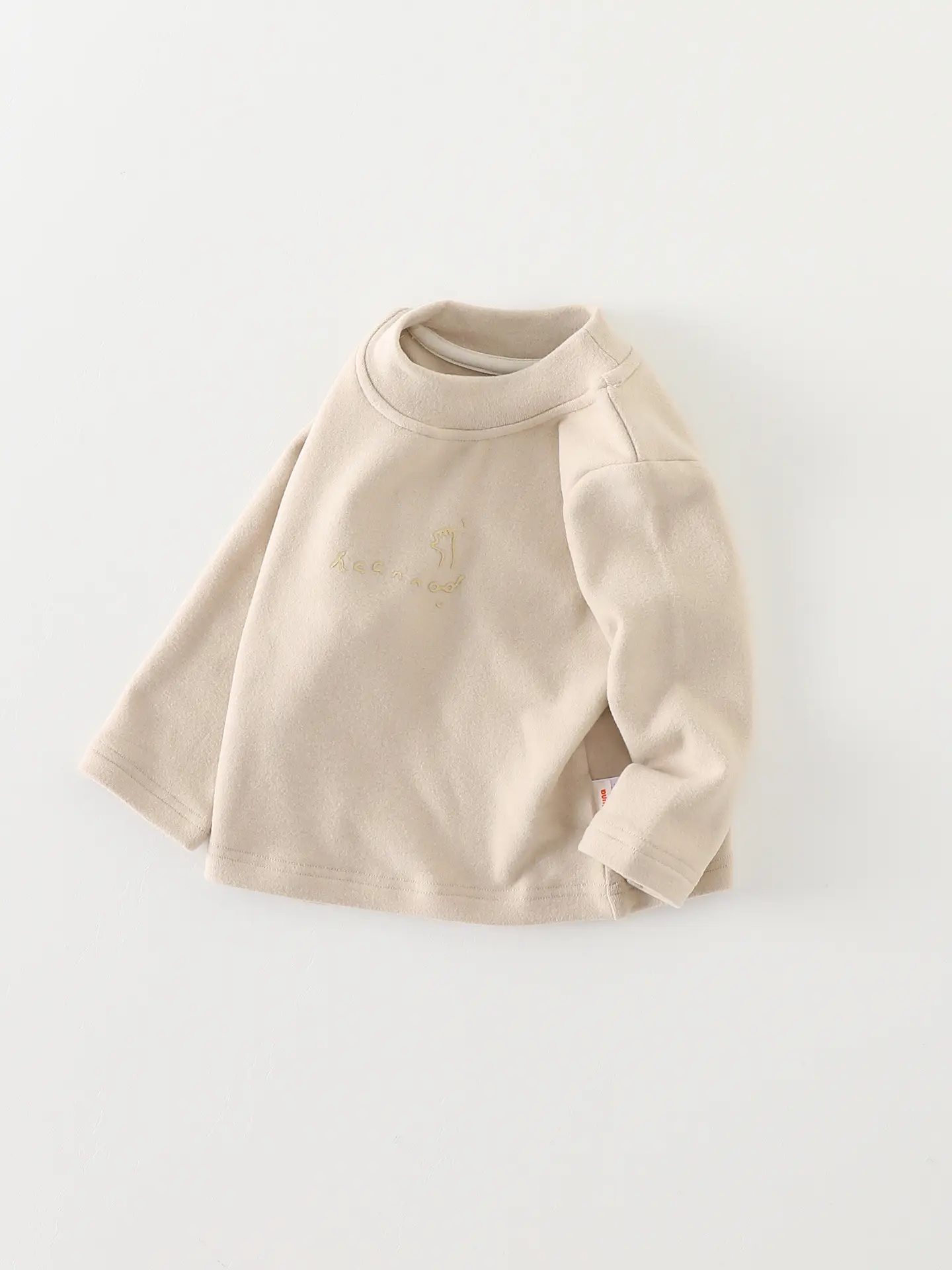 Baby Velvet Turtleneck Shirt Winter Baby Girl Top - Image 5