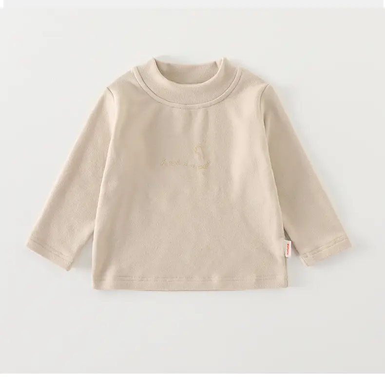 Baby Velvet Turtleneck Shirt Winter Baby Girl Top — feature 10
