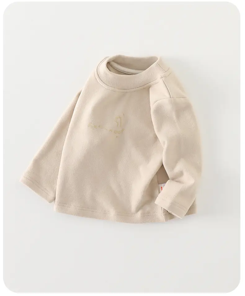 Baby Velvet Turtleneck Shirt Winter Baby Girl Top — feature 12
