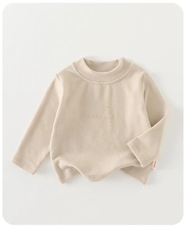 Baby Velvet Turtleneck Shirt Winter Baby Girl Top — feature 13