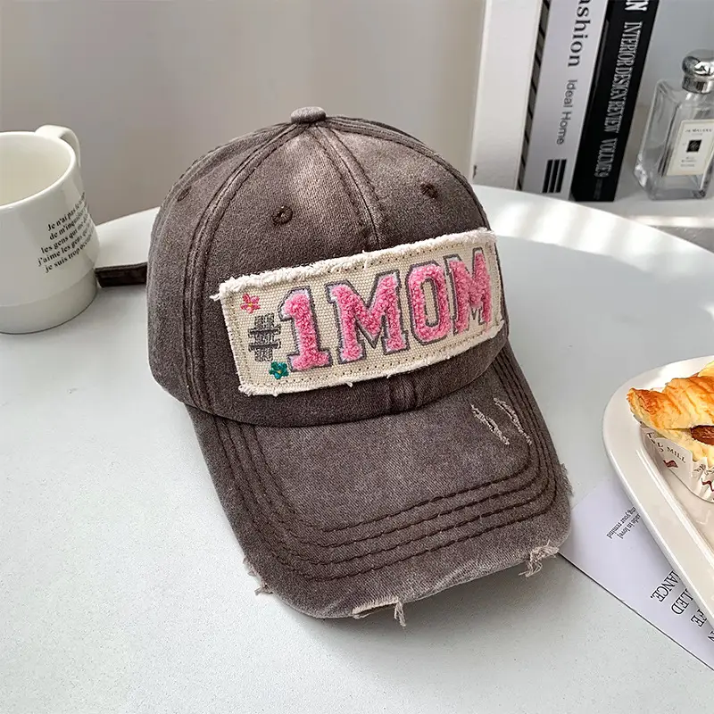 American Retro Pink Mom Cap for Women Large Head — feature 20