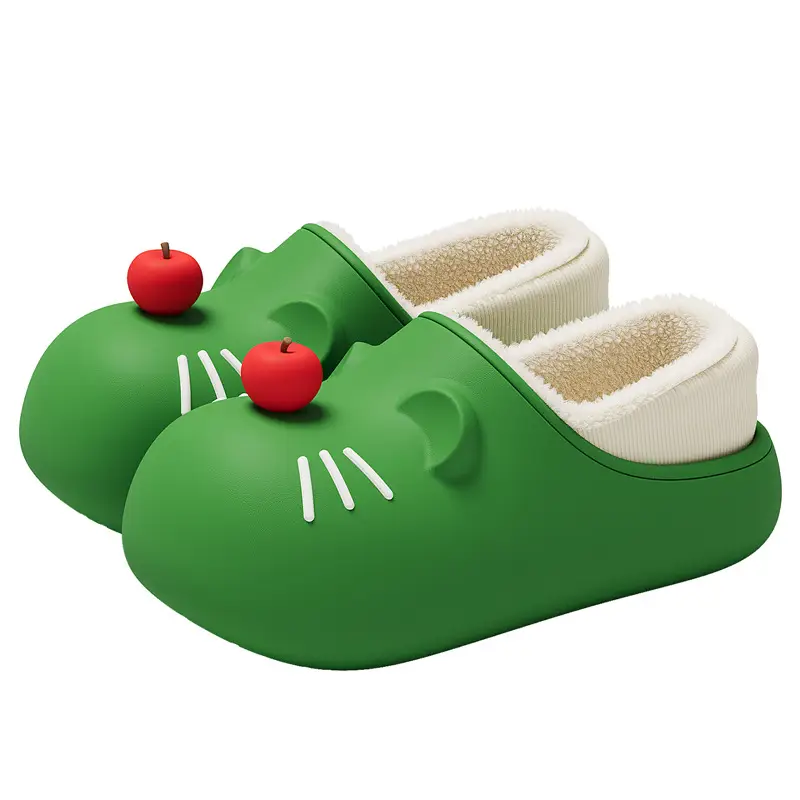 Cartoon Waterproof Cotton Slippers for Women, Winter Parent-Child Children's Home Indoor Plush Warm Non-Slip Closed-Back Cotton Shoes Wholesale - Image 15