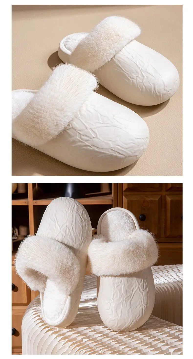 Women Winter Cotton Slippers Non-Slip Fleece Lined — feature 9