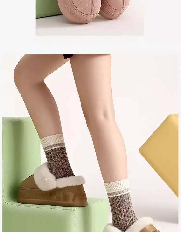 Cotton Slippers Autumn and Winter Women's Thick-Soled Men's Warm Cotton Slippers Confinement Shoes Slippers Indoor Home Cotton Shoes Wholesale — feature 13