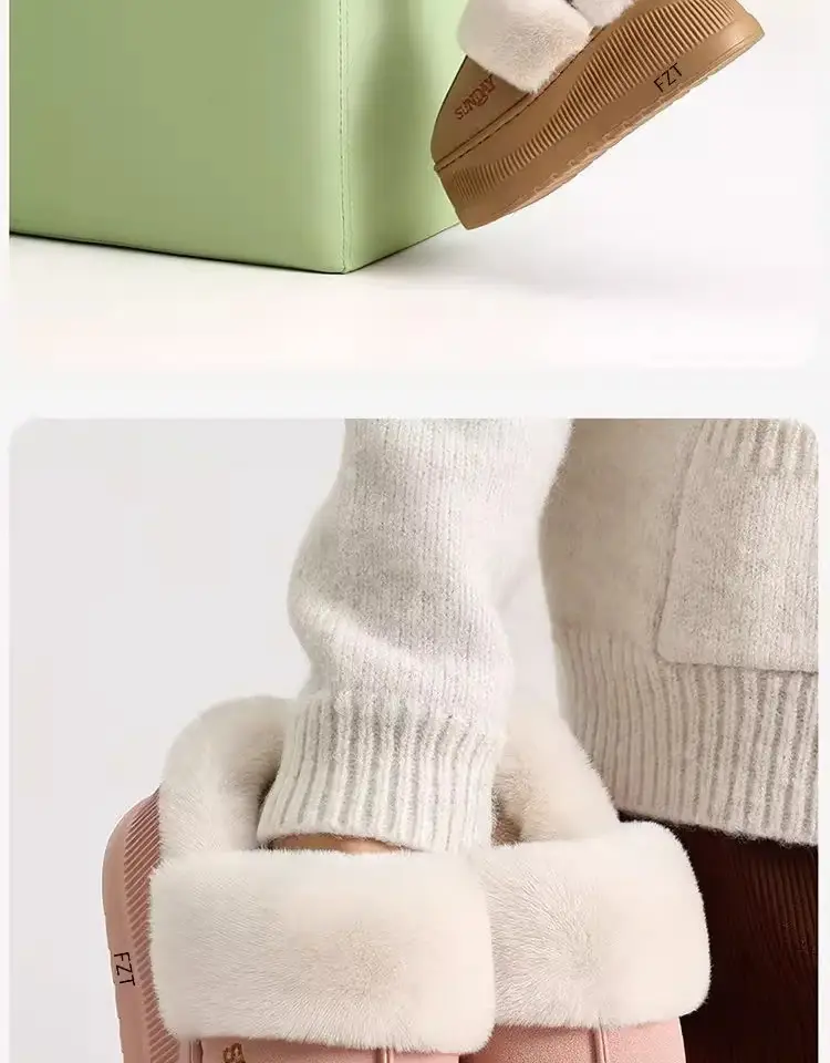 Cotton Slippers Autumn and Winter Women's Thick-Soled Men's Warm Cotton Slippers Confinement Shoes Slippers Indoor Home Cotton Shoes Wholesale — feature 14