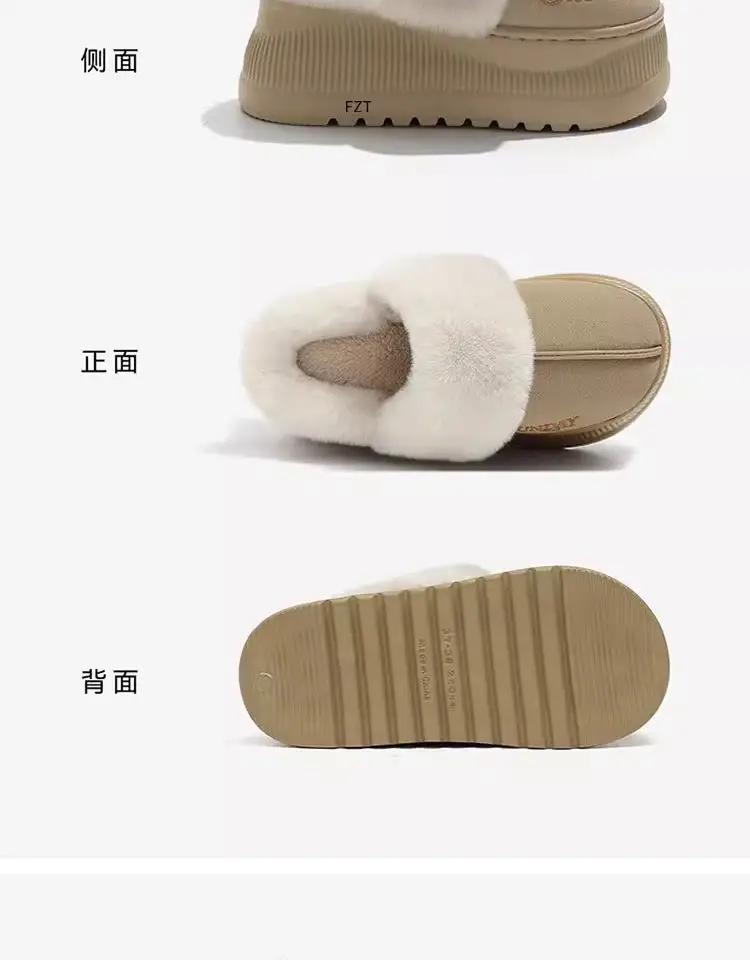 Cotton Slippers Autumn and Winter Women's Thick-Soled Men's Warm Cotton Slippers Confinement Shoes Slippers Indoor Home Cotton Shoes Wholesale — feature 16