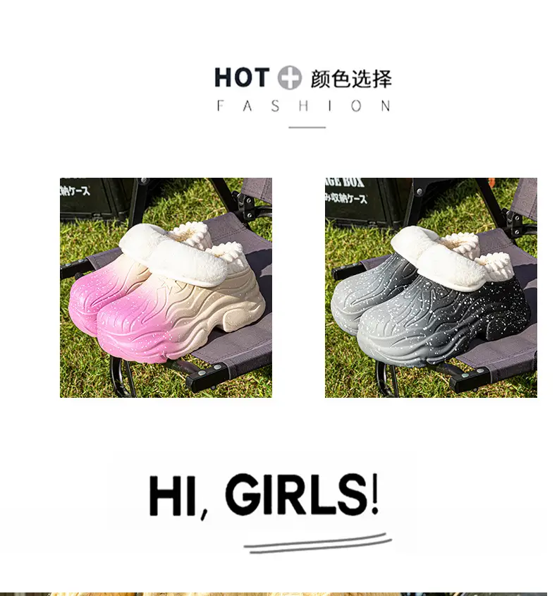 Women's Winter Cotton Slippers with Fleece Lining & Sparkle Design — feature 9