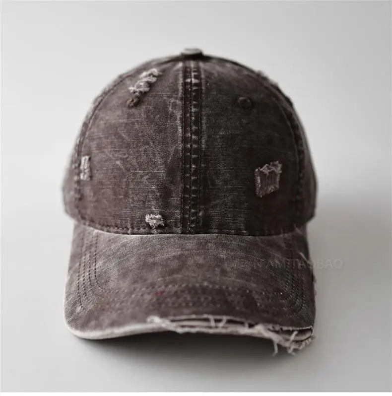Vintage Distressed Baseball Cap Unisex Retro Casual Sunshade Cap — feature 10