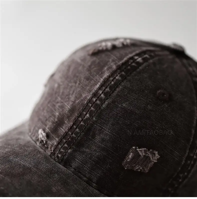 Vintage Distressed Baseball Cap Unisex Retro Casual Sunshade Cap — feature 16