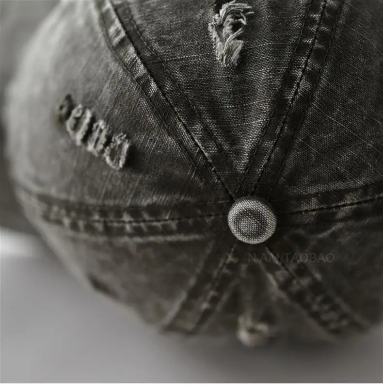 Vintage Distressed Baseball Cap Unisex Retro Casual Sunshade Cap — feature 17