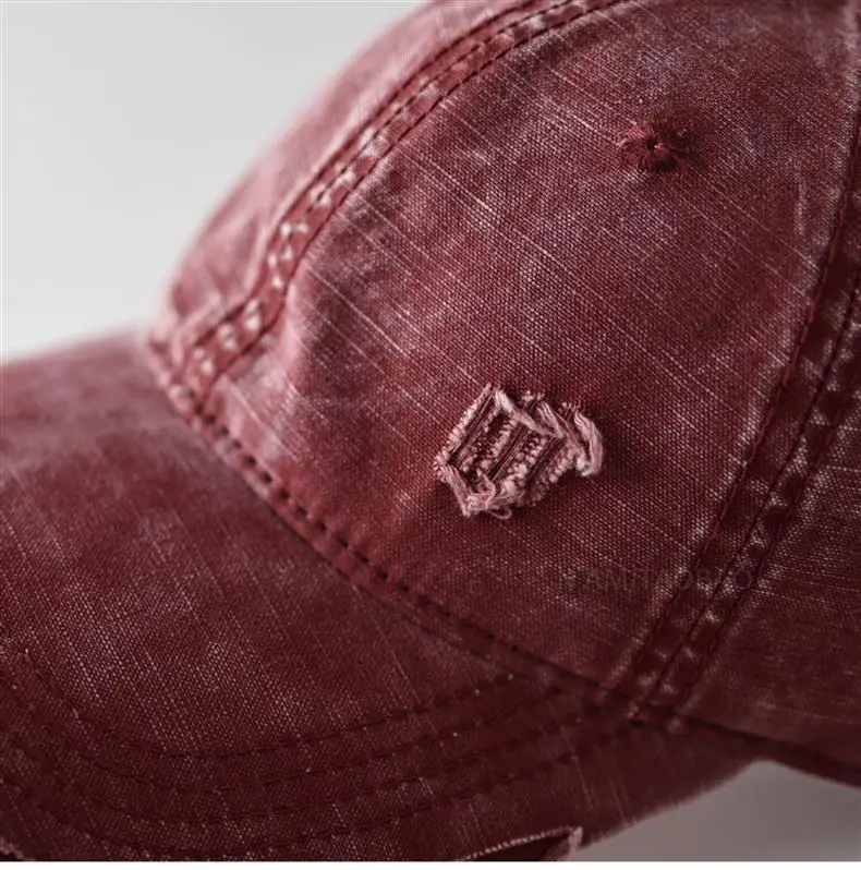 Vintage Distressed Baseball Cap Unisex Retro Casual Sunshade Cap — feature 21
