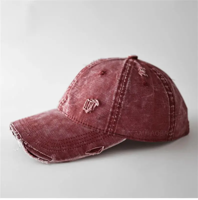 Vintage Distressed Baseball Cap Unisex Retro Casual Sunshade Cap — feature 23