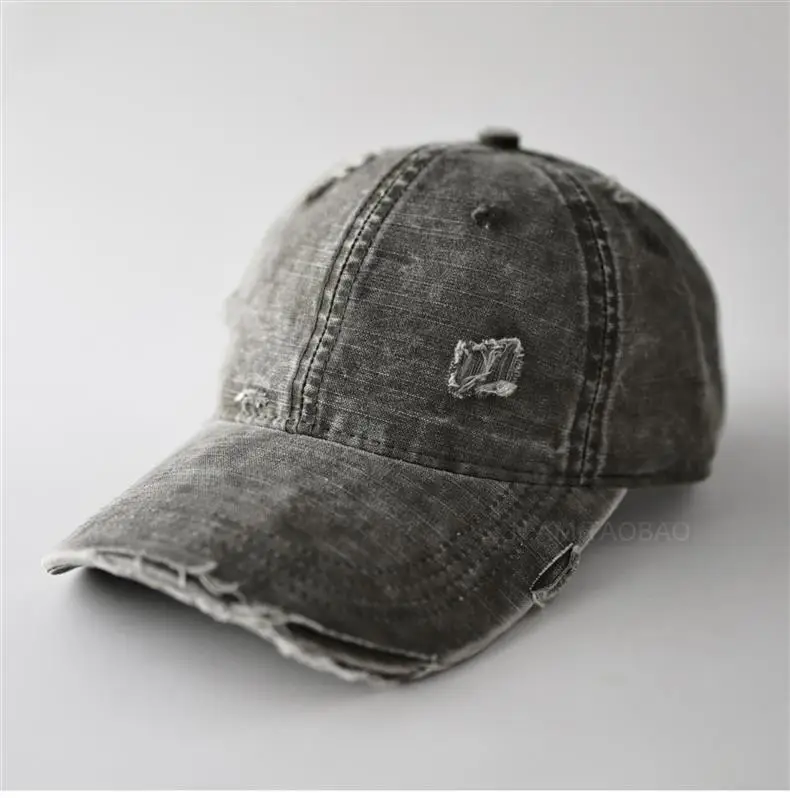 Vintage Distressed Baseball Cap Unisex Retro Casual Sunshade Cap — feature 4