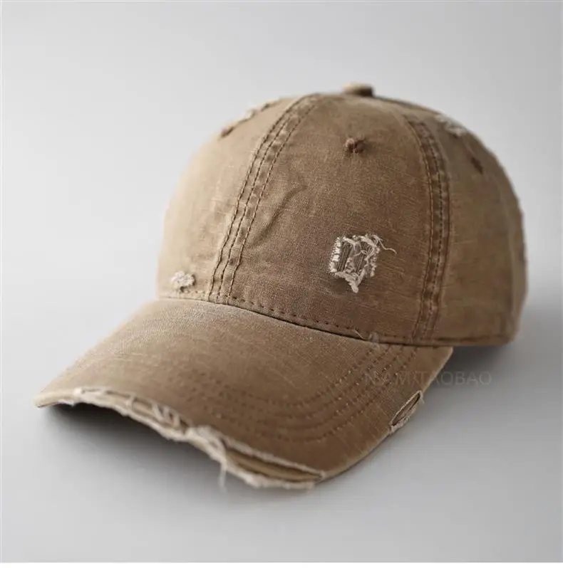 Vintage Distressed Baseball Cap Unisex Retro Casual Sunshade Cap — feature 9