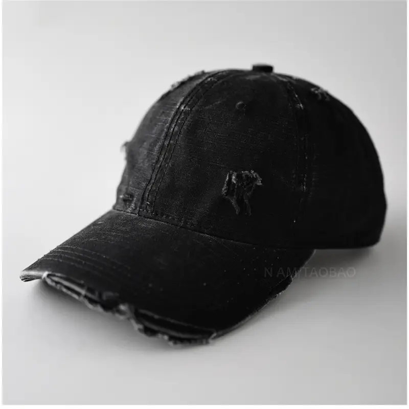 Vintage Distressed Baseball Cap Unisex Retro Casual Sunshade Cap - Image 4