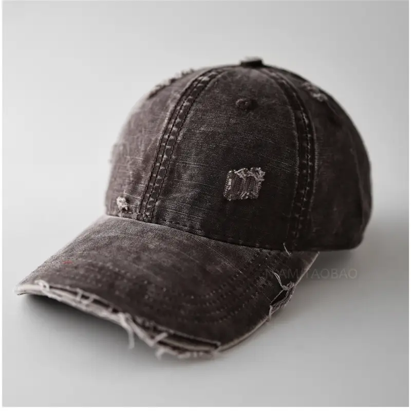 Vintage Distressed Baseball Cap Unisex Retro Casual Sunshade Cap - Image 5