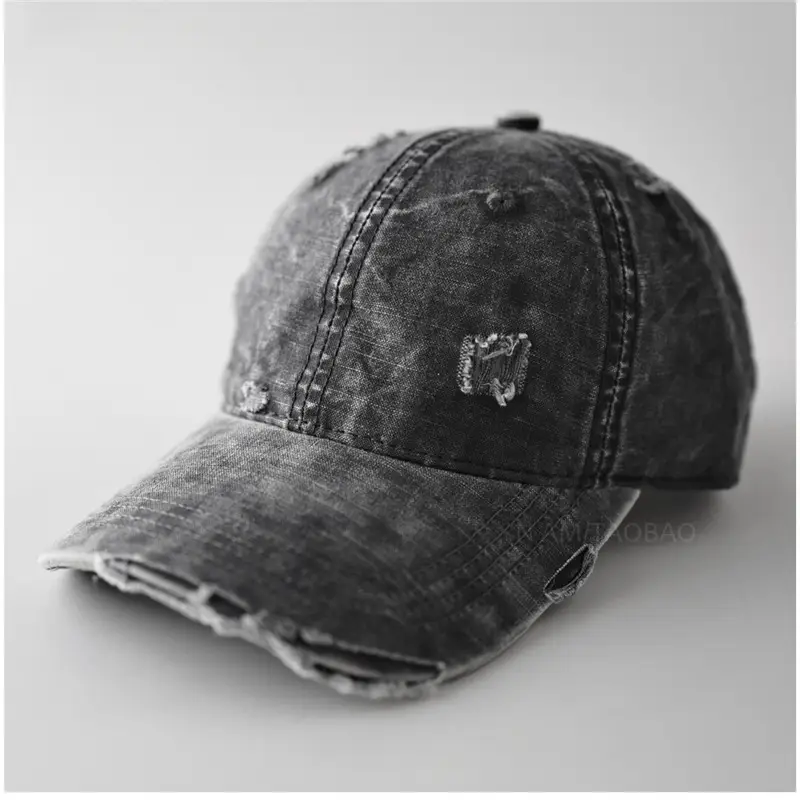 Vintage Distressed Baseball Cap Unisex Retro Casual Sunshade Cap - Image 8