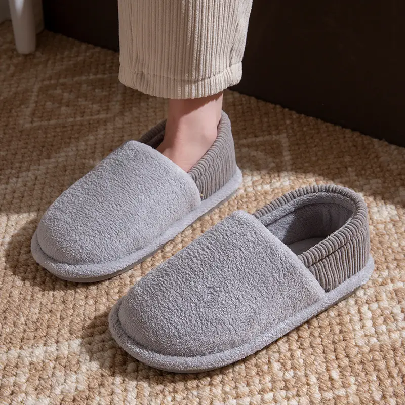 Women Cotton Warm Slippers Non-Slip Home Wear - Image 3