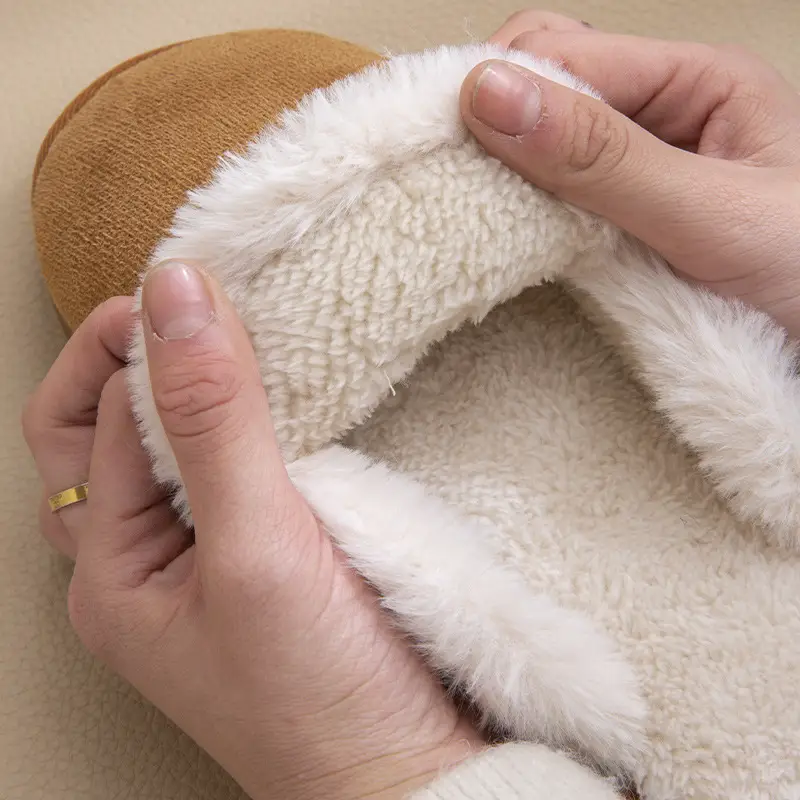 Women Winter Fleece Lined Lamb Wool Slippers Hot Trend 2024 - Image 5