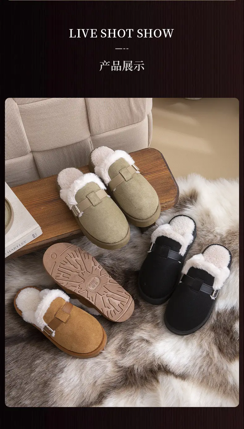 Women Winter Fleece Lined Lamb Wool Slippers Hot Trend 2024 — feature 13
