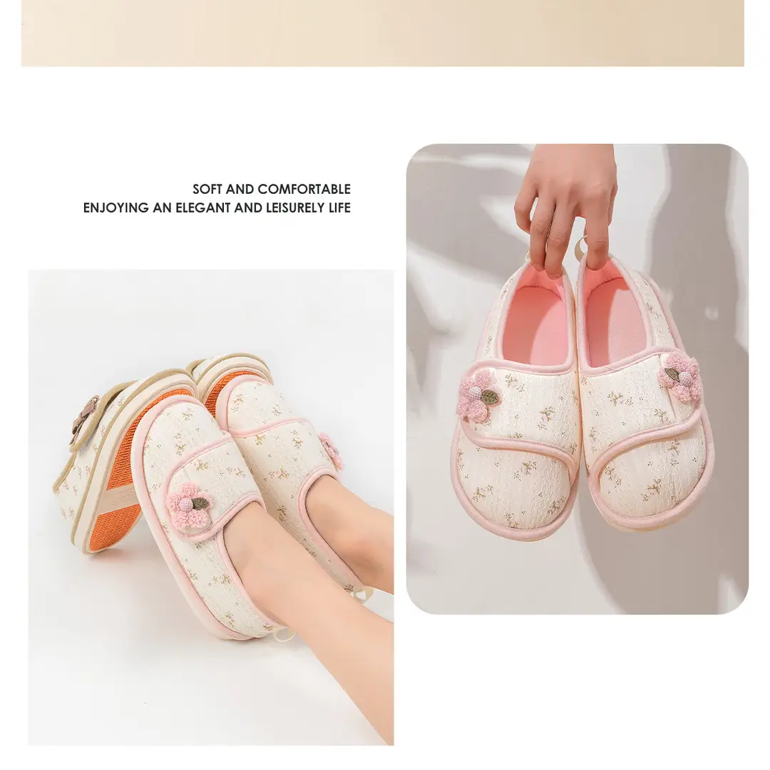 Jialiya Postpartum Shoes for Women in Autumn and Winter with Silent Anti-Slip Indoor Climbing Mats for Maternity and Pregnant Women Cotton Slippers Wholesale — feature 21