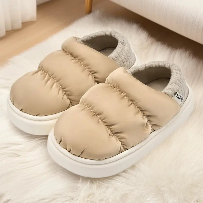 Women Winter Cotton Slippers Lavender Warm Indoor - Image 8