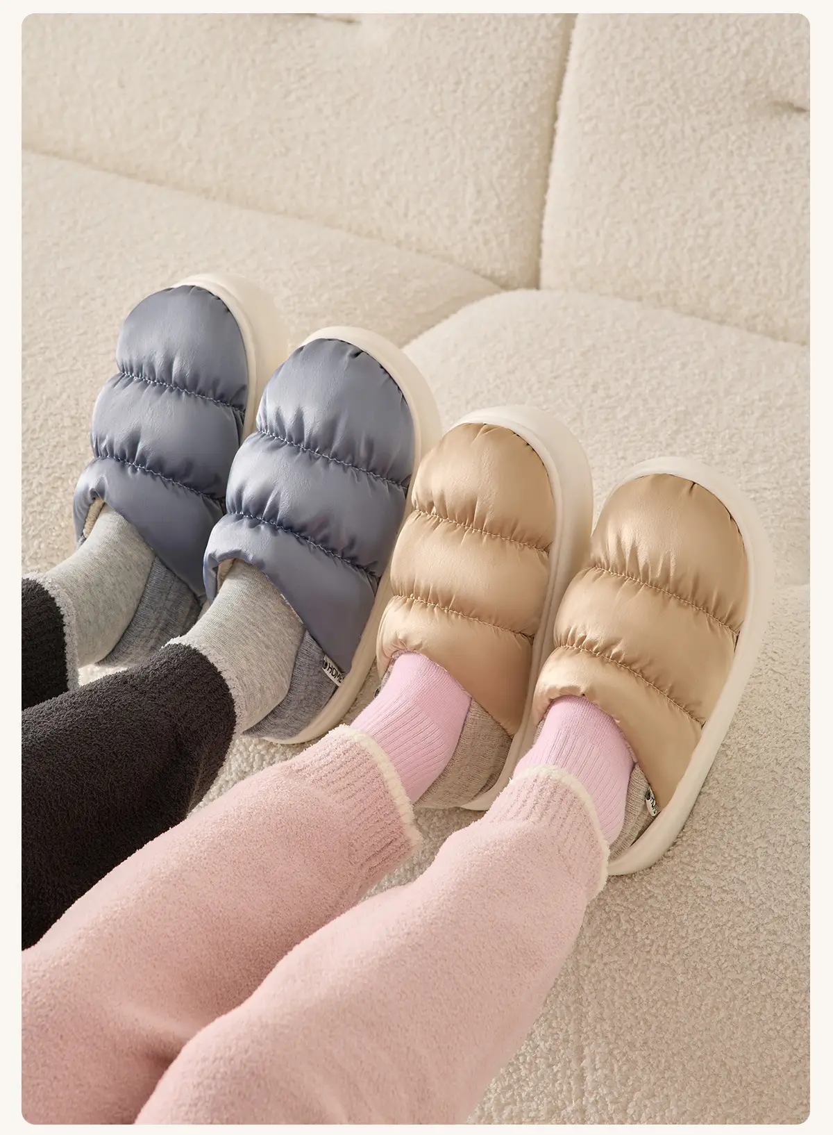 Women Winter Cotton Slippers Lavender Warm Indoor — feature 14